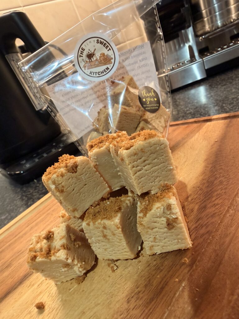 White Chocolate & Biscoff Fudge